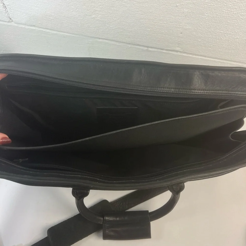 Coach Legacy Black Leather Briefcase 0538